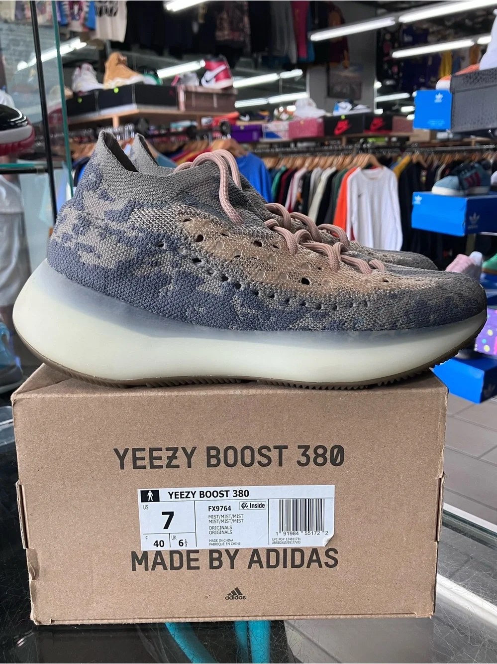 Women’s Adidas Yeezy Boost 380 Mist Size 8